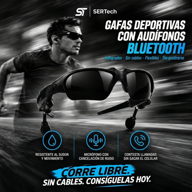 AeroSound™ Gafas Con Audifonos Bluetooth