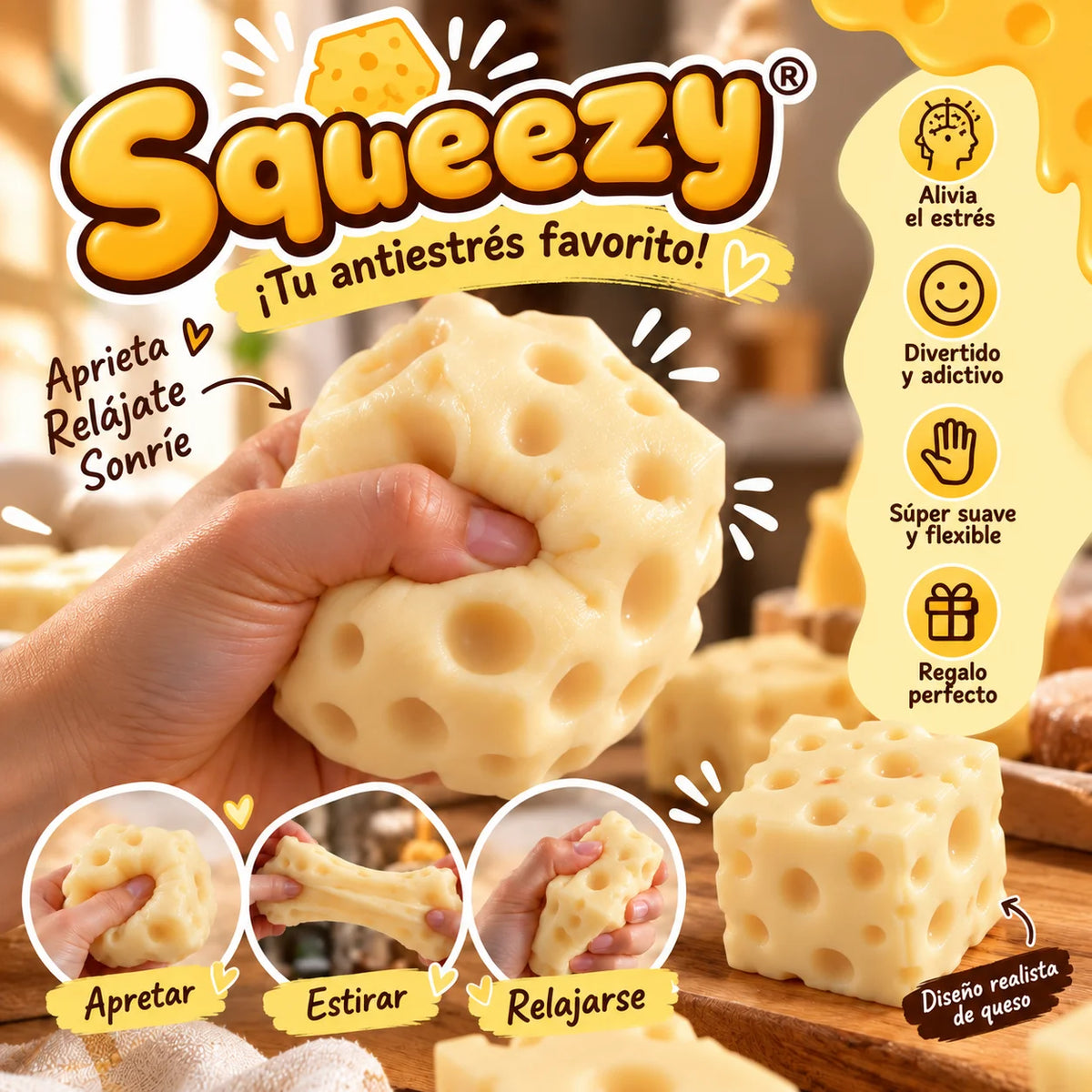 Squeezy® — Aprieta, relájate y desconecta en cualquier momento del día